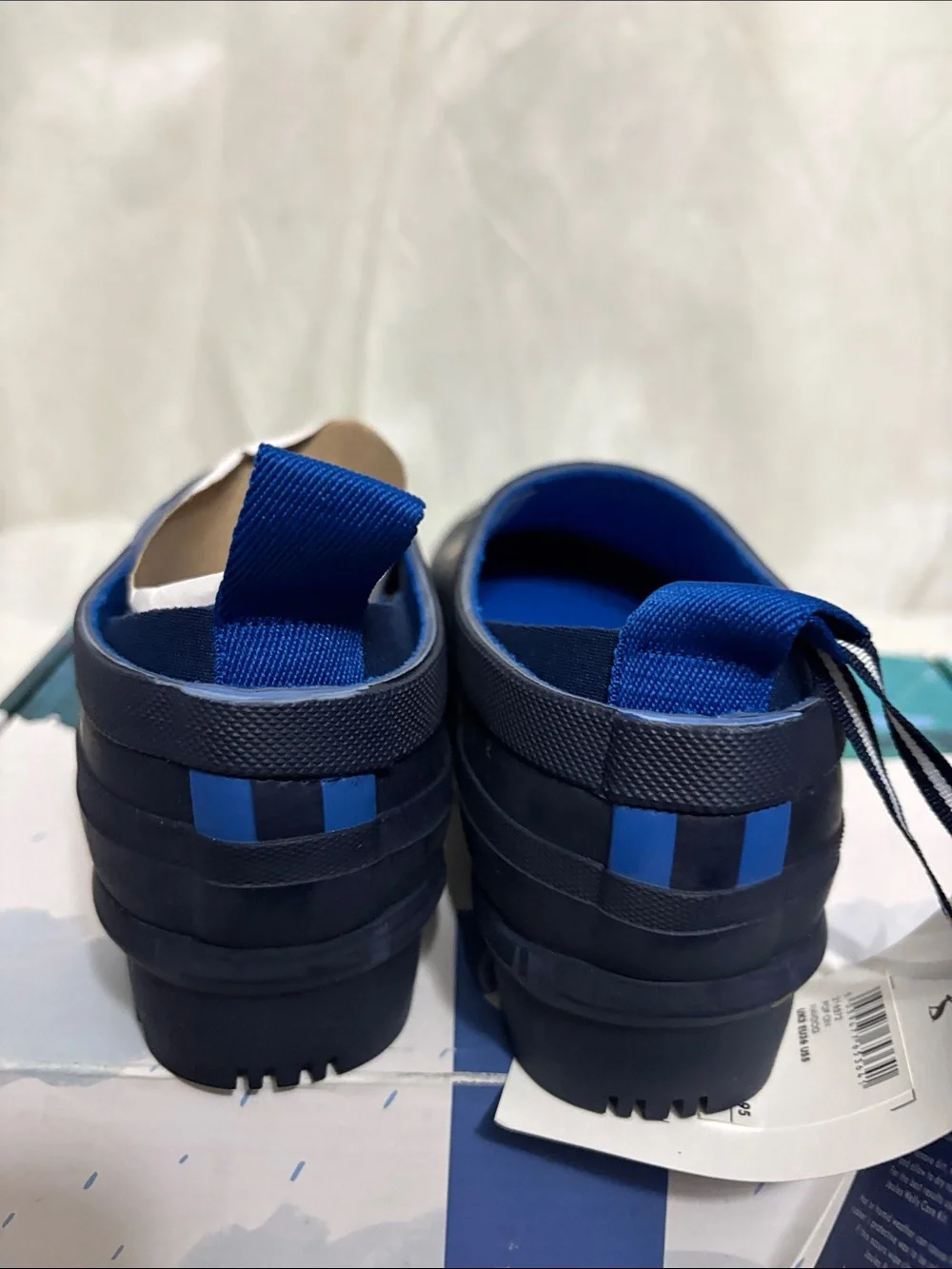Joules Navy Dog-Print Clogs size US 5 NWT